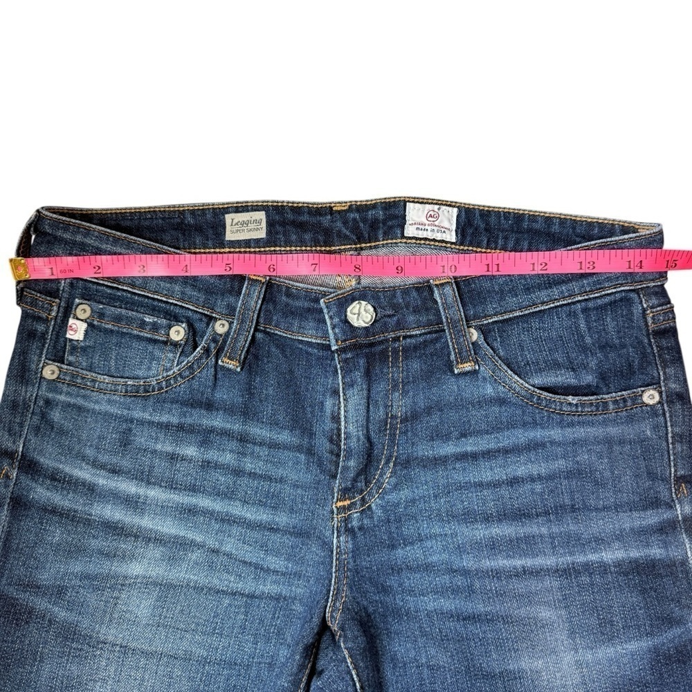 AG Adriano Goldschmied Dark Blue Skinny Jeans - Picture 4 of 9